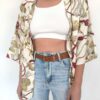 damskie kimono w muszle i rozgwiazdy w kolorze ecru